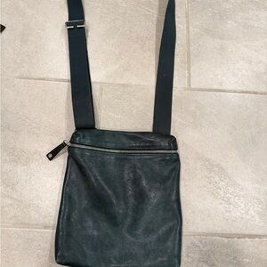 Longchamp Teal leather Crossbody Bag